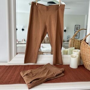 Sonoma Women's Brown Pull-On Capris